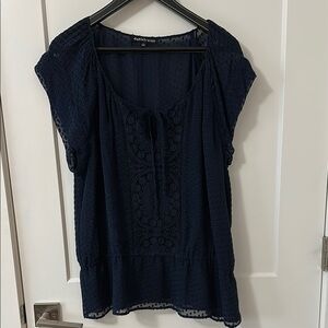 Daniel Rainn Navy Blue Women's Top